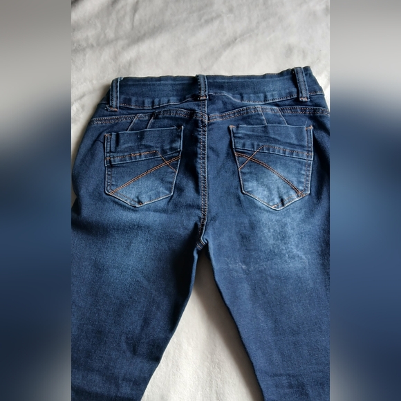 Blue Skinny Jeans for Women - Picture 4 of 7